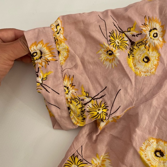 Madewell Plaza Button-Front Shirt Dutch Dandelions - Picture 6 of 11